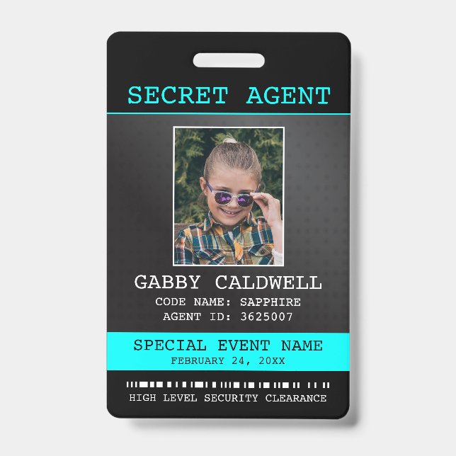Badge Insigne d'espionnage de l'agent secret (Avant)
