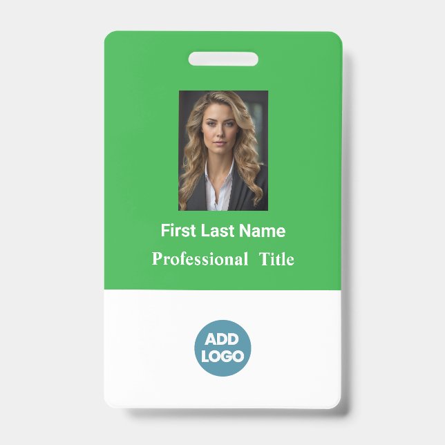 Badge Insigne d'identification de l'employé personnalisé (Avant)