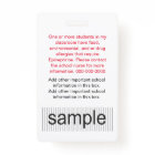 Insigne d'identification du personnel enseignant p