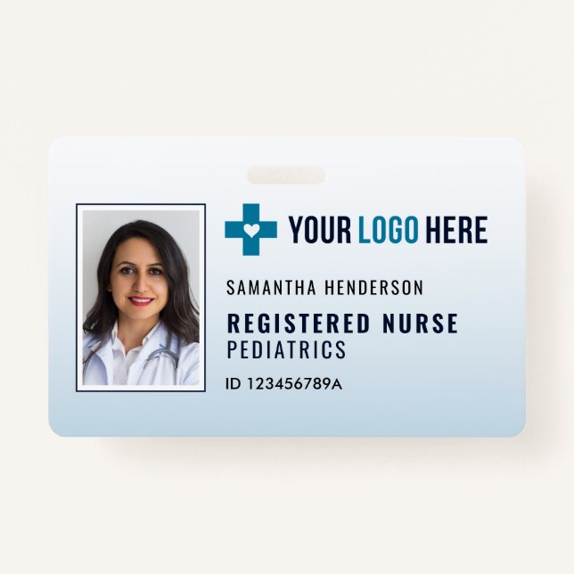 Badge Insigne d'identification photo hôpital/Médicale av (Devant)