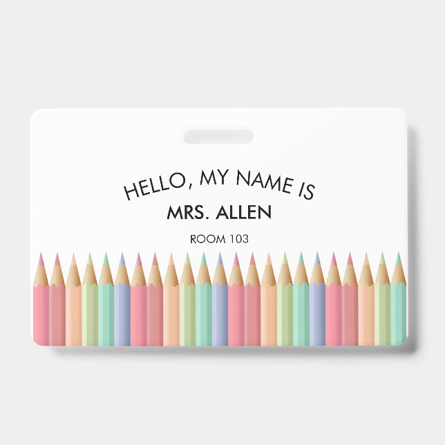 Badge Insigne d'identité de l'enseignant (Avant)