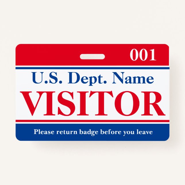 Badge Insigne du visiteur (Devant)
