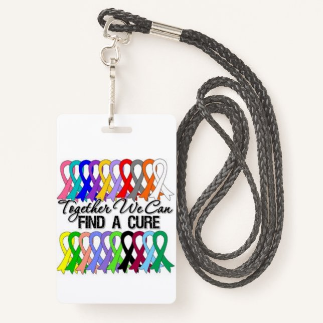 Badge Insigne entièrement personnalisable de rubans de (Derrière avec lanière)