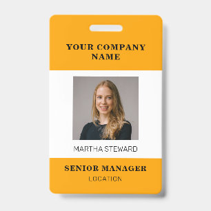 Badge Insigne ID photo de votre entreprise