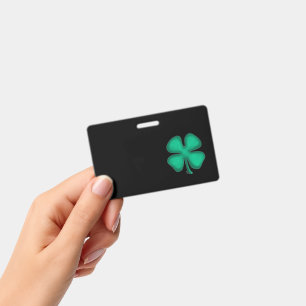 Badge Insigne noir irlandais horizontal