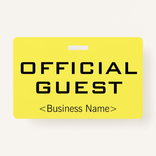 Badge Insigne "OFFICIAL GUEST" (Devant)
