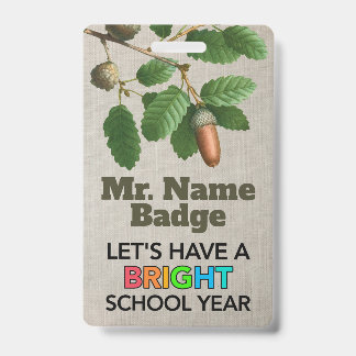 Badge Insigne Scolaire Lumineux Personnalisé