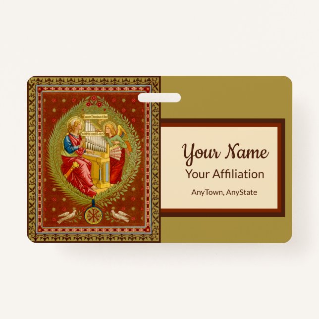 Badge Insigne St. Cecilia de Rome (SNV 36, Style 1) (Devant)