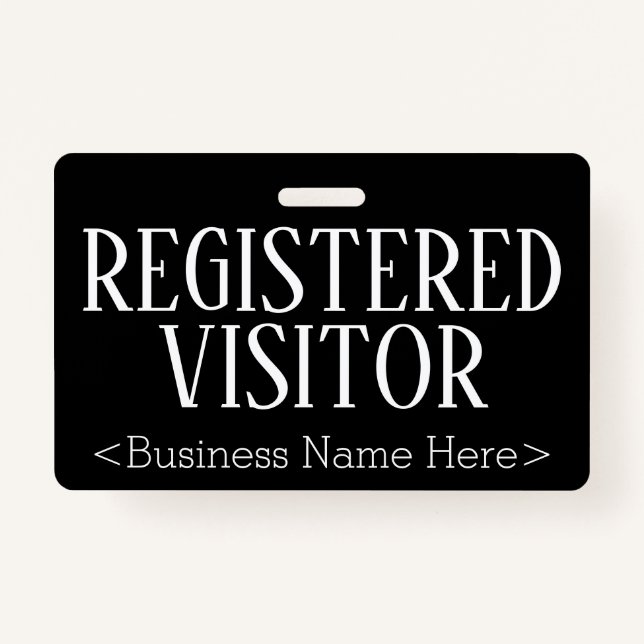 Badge Insigne "VISITEUR INSCRIT" (Devant)
