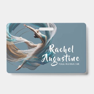 Badge Instructeur de Yoga Aérien Volant Pilates Fitness