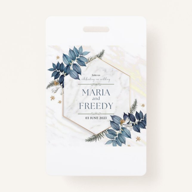 Badge Invitations de mariage (Devant)