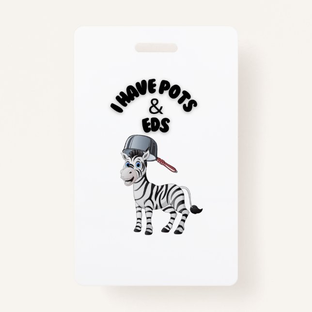 Badge J'ai des pots et des EDS (Devant)
