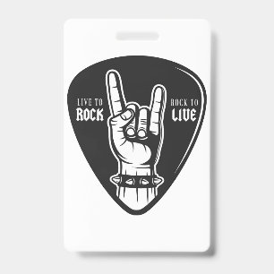 Badge J'aime le rock