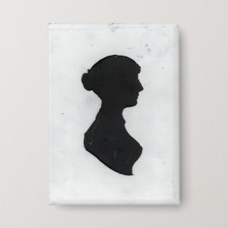 Badge Jane Austen's Silhouette on a  Keychain