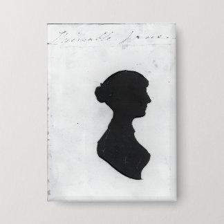 Badge Jane Austen's Silhouette on a  Keychain