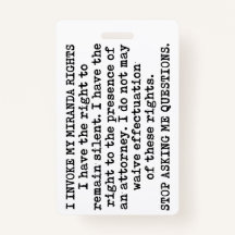 J'Appelle Mes Droits Miranda/Je Ne Consent Pas