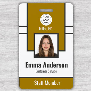 Badge Jaune    Carte d'identité professionnelle de l'ent