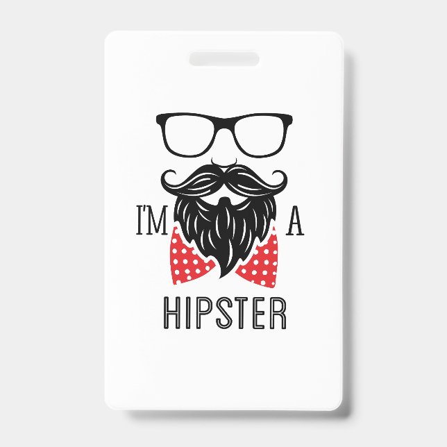Badge Je suis un Hipster (Front)