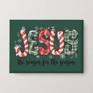 Badge Jésus est la raison de la saison de la foi chrétie