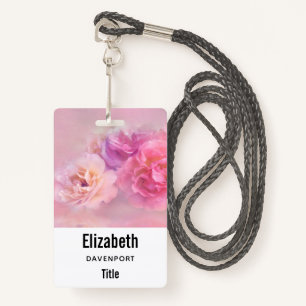 Badge Jolie oeillette rose Stylo Photographie
