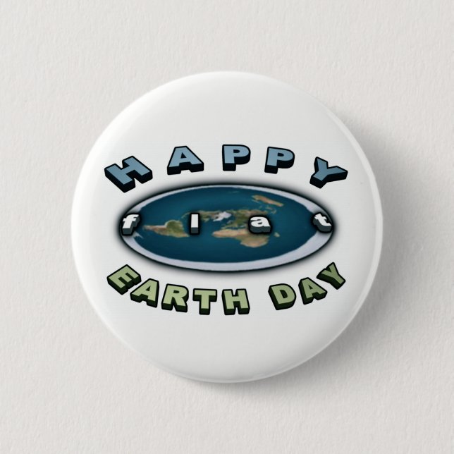 Badge jour des terres Happy FLAT jour des terres B (Devant)