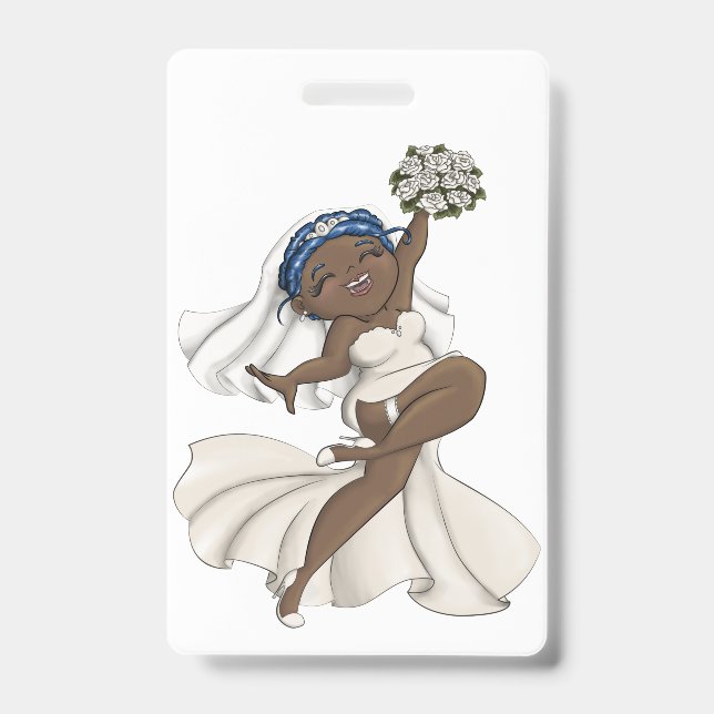 Badge Joyeuse mariée 07 (Avant)