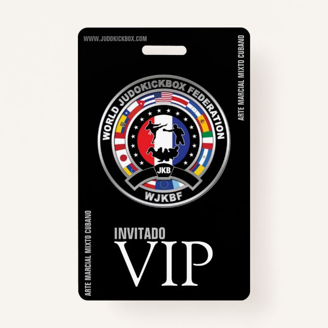 Badge JUDOKICKBOX - Vip Credencial (Devant)