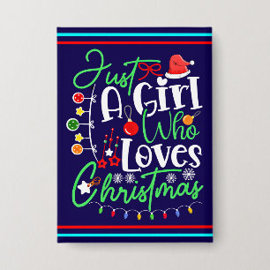 Badge Juste Une Fille Qui Aime Noël
