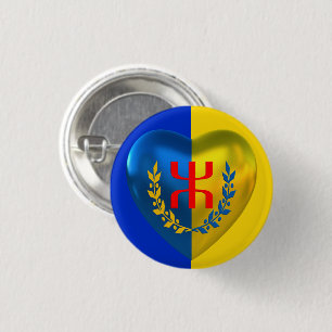 Badge Kabylie Libre & Laïc 2023 1 Inch Round Button