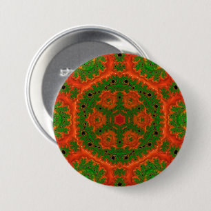 Badge Kaleidoscope orange et vert