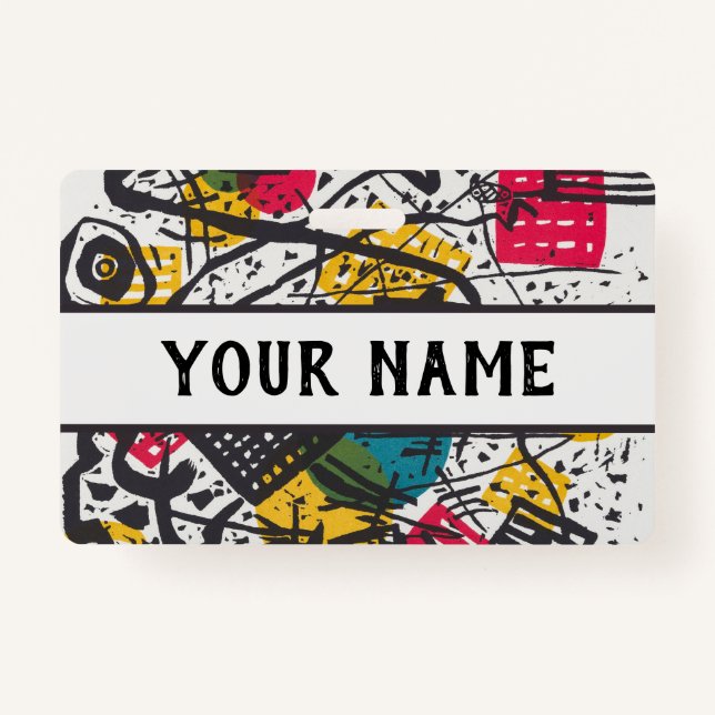 Badge Kandinsky Small Worlds V Classic Abstrait (Devant)