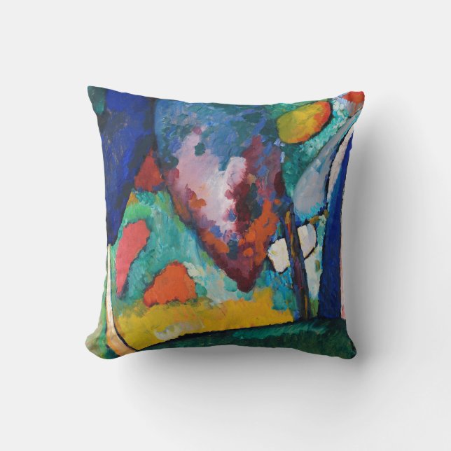 BADGE : KANDINSKY : THE WATERFALL THROW PILLOW (Front)