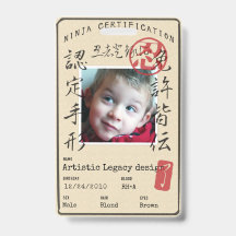 Kids Ninja ID (Customize image & text!)