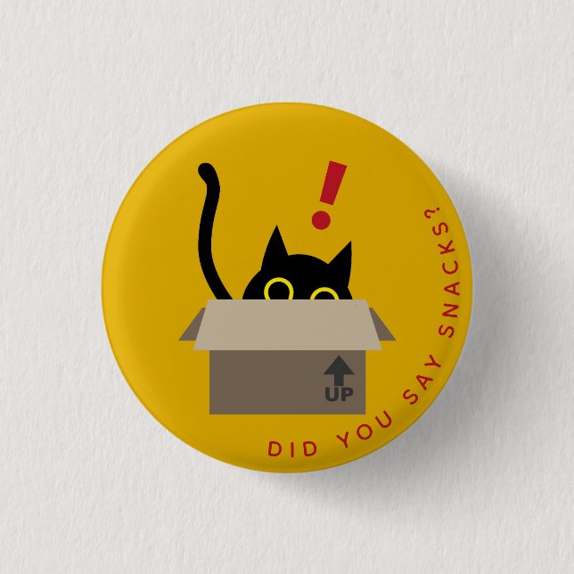 Badge Kuro Catto - Surprise à l'intérieur ! (Devant)