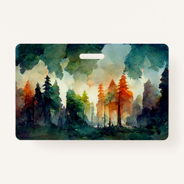 Badge La forêt (nature) (Devant)