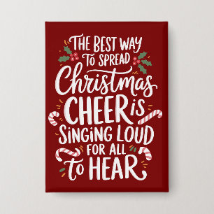 Badge La Meilleure Façon de Répandre la Joie de Noël Elf