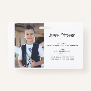 Badge La photo faite sur commande badine l'insigne