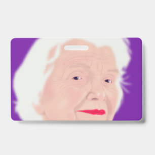 Badge La Vie Femme âgée de 15 ans