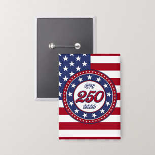 Badge L'anniversaire des 250 ans de l'Amérique avec le d