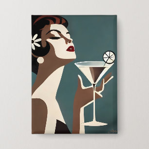 Badge L'art moderne du milieu du siècle La DIva Martini
