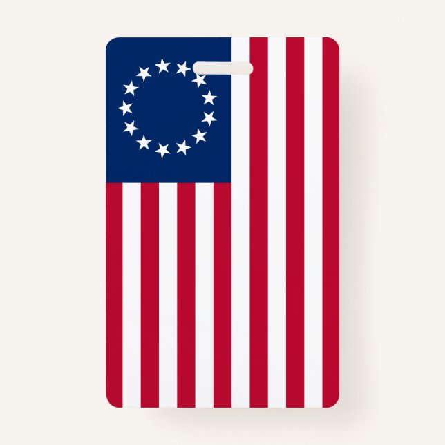 Badge Le Cercle des étoiles, drapeau américain par Betsy (Devant)