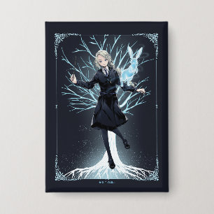 Badge Le Patronus lapin d'Anime Luna Lovegood
