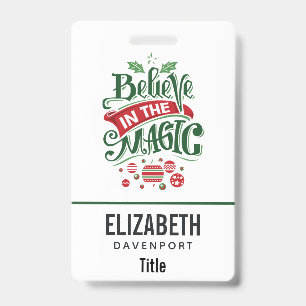 Badge Le Typographe du Magic Christmas