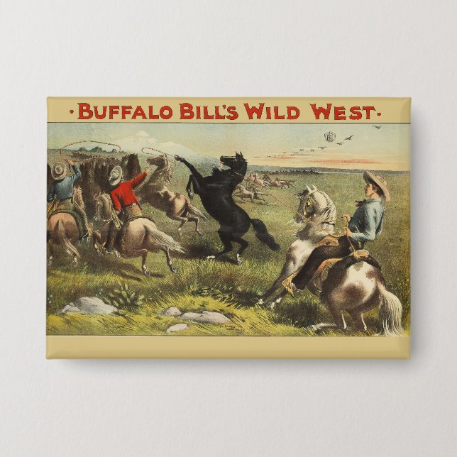 Badge Les Chevaux de l'Ouest sauvage de Buffalo Bill (Recto)