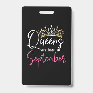 Badge Les reines noires sont nées en septembre Femmes An