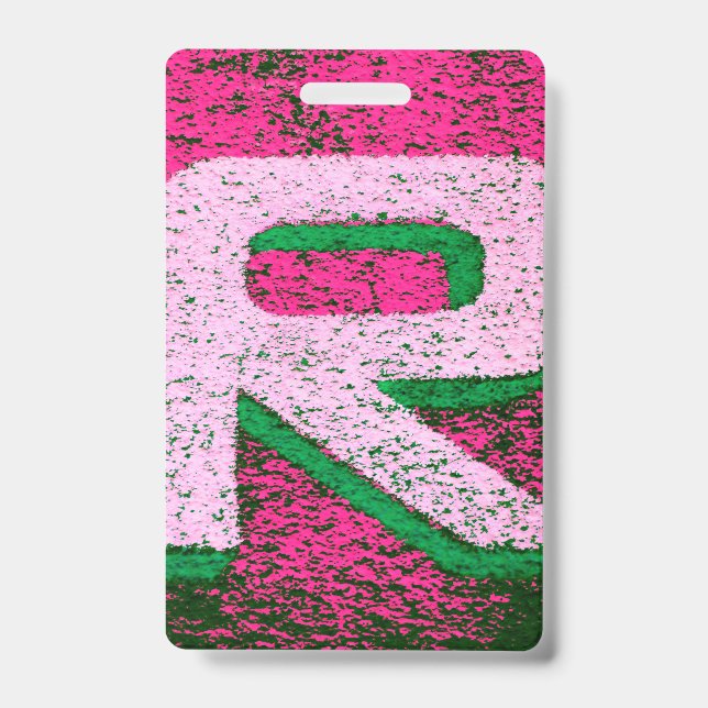 Badge Lettre r (Avant)