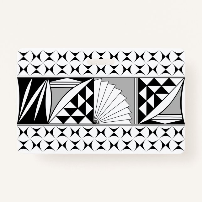 Badge Levée de soleil amérindienne du sud-ouest en gris (Devant)