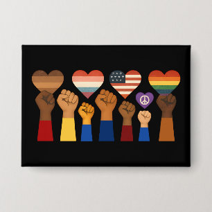 Badge Liberté et justice pour tous pour la liberté de pr