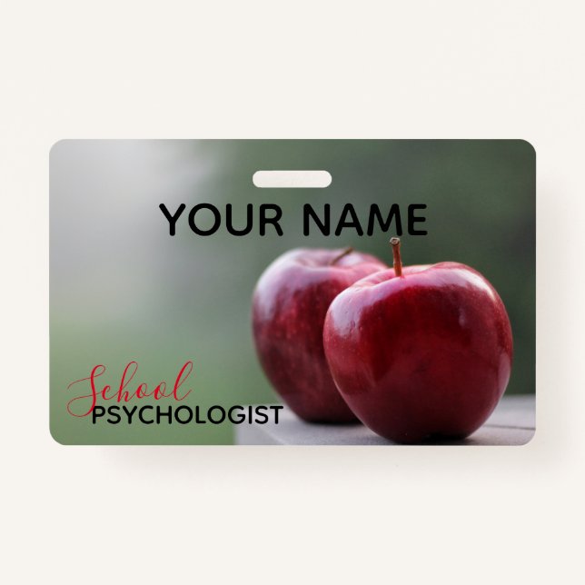 Badge L'insigne du psychologue nommé fait sur commande (Devant)