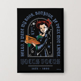 Badge Livre des sorts de Hocus Pocus Winifred